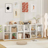 6-Cube Bookshelf Modern Cubby Bookcase with Back Guardrail & Anti-tipping Kits