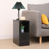 Slim Bedside Table Cabinet with Drawer for Bedroom Sofa Side Table End Tables