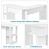 Corner Desk Office Desk L-Shaped Computer Desk Laptop Table for Home Office
