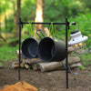 Camping Cookware Mess Stove Kit 14PCS Aluminum Cooking Pot Fry Pan Bowl BBQ Set