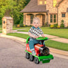 Ride On Train with 16 Pieces Tracks & Storage Box under Seat-Green