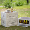 Stackable Folding Storage Box w/ Lid Camping BBQ Picnic Food CarTrunk Organizer