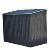 Pent Roof Garden Shed 8 x 4ft Galvanized Steel Shed House Outdoor Storage w/Base