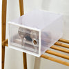 12x Transparent Shoe Display Boxes Sneaker Trainers Organizer Box Case Stackable