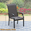 Rattan Chair Wicker Chairs Patio Dining Chairs High Back Outdoor furniture 2Pcs