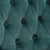 Chesterfield Velvet Button Armchair Living Room Fireside Chair Lounge Sofa Green
