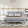 Solid Pine Wood Wooden Bed Frame White Grey Single Double Size Bed 3ft 4ft6