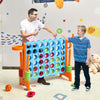 Giant 4 in a Row Game Jumbo Connect 4 Games w/42 Rings Basketball Hoop-Orange