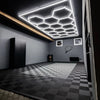 14 Hexagon LED Lighting Detailing Garage Workshop Retail Car Showroom Barber UK