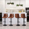 2x Bar Stools Breakfast Comfortable Swivel Gas Lift Kitchen Stool Leather Chairs