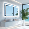 1200x600mm Bathroom Mirror LED Lights Large Illuminated Mirror Bluetooth