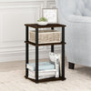 3-Tier Turn-N-Tube End Table, Side Table, Nightstand