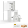 Modern Small White Dressing Table with Drawers15mm Chipboard Space-Saving Vanity