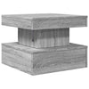 Grey Sonoma Coffee Table with - Modern Engineered Wood Side Table for P7G8