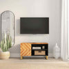 CIADAZ TV Cabinet Brown and Black 80x31.5x46 Solid Wood , Tv Unit, Tv F2W0