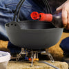 Cast Iron Casserole Dish Pot Pan Cooked Camping Stew Dutch Oven Stockpot Skillet