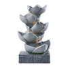Solar Powered Water Feature Outdoor Fountain Garden Ornament LED Statue Lights