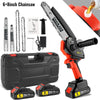 21V Battery Electric Cordless 6+8 inch Brushless Chainsaw Mini Saw For Makita