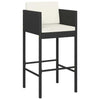 Garden Bar Set 5 Piece, Bar Table Set with Cushions, Table and Chairs for U7C0