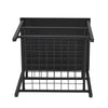 Black Side Table With Storage Bedside Nightstand Tea Sofa End Table Living Room