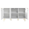 Sideboard Buffet Storage Cabinet with 6 Compartments for Living Room Dining Room