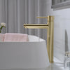 Bathroom Brass Basin Mixer Taps Deck Mounted Sink Facuet Black / Brushed Gold
