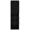 LED TV Cabinet Black Oak 30,5x30x102 cm Engineered Wood