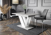 Extendable Table 120-160x80cm Kitchen Stone White Effect Fast Delivery