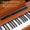 88 keys Bluetooth Digital Piano Full Weighted E-Piano w/ Stand Headphone Walnut