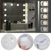 White Dressing Table with LED Lights Mirror Drawers Vanity Make Up Desk Bedroom