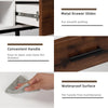 Industrial Console Table Accent Dressing Table Sofa Side Display Desk W/2 Drawer