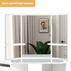 Dressing Table Corner White with 5 Drawer 3 Mirror Stool Makeup Dresser Set