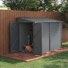 Black Metal Outdoor Garden Storage Shed Metal Lean to Pent Shed for Tool Bike