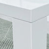 Modern Rectangular Dining Table White High Gloss MDF Wood Kitchen 120x80x75cm