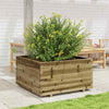 Iiaky Garden Planter 90x90x49.5 Impregnated Wood Pine,Wooden Garden V1Q7