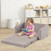 2-in-1 Kids Convertible Couch Children Fold out Sofa Bed Lounger Flip Open