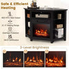 Fireplace TV Stand for TVs up to 50 Inches Electric Fireplace Insert LED Lights