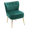 Scallop Back Armchair Cocktail Sofa Accent Seat Living Bedroom Cafe Lounge Sofa