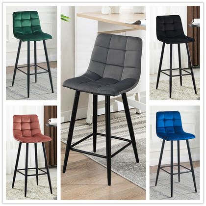 2 Pcs Breakfast Bar Stools High Counter Chair Kitchen Pub Restaurant Barstool
