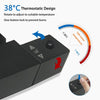 Bathroom Mixer Shower Thermostatic Dual Head Square Rainfall Handset Matte Black