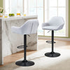2 x Bar Stools Faux Leather Kitchen Breakfast Barstool Pub Chairs Cafe Stools