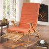 Deck Chair Folding Reclining Bed In/Outdoor Chaise Lounger Cushion Mat SeatCover