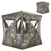 Pop-Up 3 Man Camouflage Stalking Hunting Shooting Blind Tent Hide W/ Shoot Ports