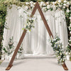 Rustic Triangle Wedding Arch Thicken Wooden Backdrop Stand Wedding Arbor Frame