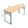Large Wooden Folding Picnic Beer Table Trestle Outdoor Garden Bistro Furniture