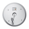 Round Illuminated LED Bathroom Mirror with Demister Sensor 3 Color Lights 600mm