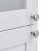 Tall 190cm Kitchen Bathroom Cabinet Storage Cupboard Double Door Tallboy Storage