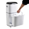 42 Litre Compartment Recycling Waste Bin Rolling Kitchen Sorting Trash Can & Lid