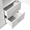 Modern 2 Door 2 Drawer Wardrobe with Shelf Hanging Rail Clothes Storage Cupboard