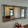 LUVODI Extral Large Crushed Diamond Mirror XL Rectangle Wall Mirror for Entryway